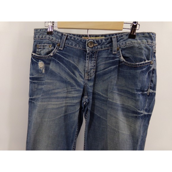 BKE Denim - BKE Buckle Denim Star Jeans Womens 30 Star Bootcut Low Rise Embroidered (34x28)